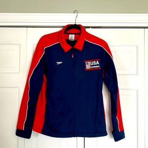 Speedo USA Swimming/Team Indiana Zip Up Jacket-Size Medium